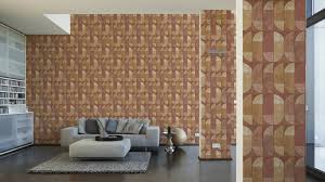 Go bright and bold and create a feature wall with our orange jungle print wallpaper or create a cosy and welcoming atmosphere with our floral and foliage printed styles. Private Walls Wallpaper Graphics Brown Cream Orange Yellow 375317