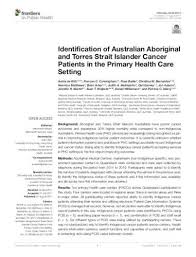 Identification of Australian Aboriginal and Torres Strait Islander cancer  patients in the primary health care setting