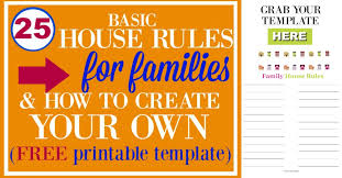 25 basic house rules for families how to create your own