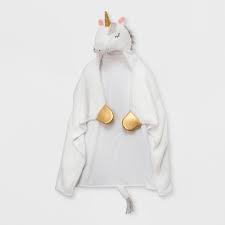 Hooded blankets for kids are really darling gift ideas. Unicorn Hooded Blanket Pillowfort Target