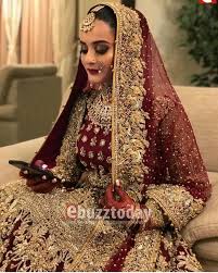 Red Wine Indian Bridal Wear Red Bridal Dress Pakistani Bridal Dresses