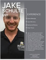 Meet Jake Schulte, one of our amazing massage therapists! Jake is excited  to help enhance the performance for all his clients through massage.  🧖🏽‍♂️ Visit our website and schedule an appointment! #bobcats #