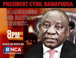 President cyril ramaphosa will address the nation at 20h00 today, monday 1 february 2021, on developments in relation to the country's response to the the president's address will be broadcast and streamed on a range of platforms that are accessible to south africans and international audiences. President Cyril Ramaphosa To Address The Nation At 8pm Enca