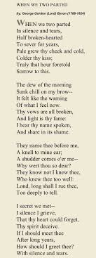 1808 When We Two Parted Lord Byron S When We Two Parted In Silence And Tears Is One Of The Great Songs Of Los Quotes Historical Quotes Byron Poetry