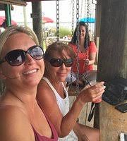 You can enjoy a drink and swing!