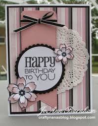 When a friend or family member has a birthday, we want the perfect thing to write in the birthday card to make them feel special. Handmade Birthday Card By Joann Burnham Using The Birthday To You Plain Jane From Verve Verves Handmade Birthday Cards Cards Handmade Homemade Birthday Cards