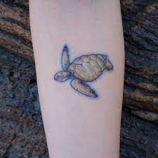 Sea Turtle Watercolor Tattoo Sticker Animal Tattoo Ocean Etsy Turtle Tattoo Designs Turtle Tattoo Turtle Watercolor Tattoo