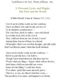 Lord Byron My Poetry Beautiful Poetry Poems