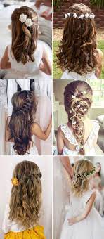 Wedding guest hairstyle for girls. 2017 New Wedding Hairstyles For Brides And Flower Girls Hair Styles Flower Girl Hairstyles Little Girl Hairstyles