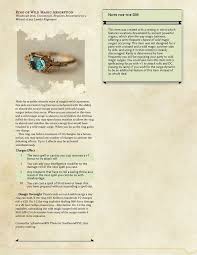 Ring Of Wild Magic Absorption Unearthedarcana Dungeon Master S Guide Dungeons And Dragons Magic