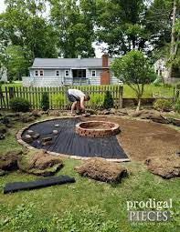 Diy Fire Pit Backyard Budget Decor Prodigal Pieces Budget Backyard Fire Pit Backyard Backyard Landscaping Designs