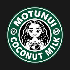 Check Out This Awesome Motunui Coconut Milk Design On Teepublic Disney Starbucks Disney Frames Starbucks Art