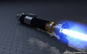 Obi Wan Kenobi Lightsaber Anh Clean Version 3d Model Obj Lightsaber Obi Wan Lightsaber Star Wars Light Saber