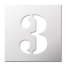 Pochoir Chiffre 3 Pochoir Chiffre Pochoir Pochoir Alphabet