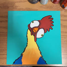 hei hei painting in 2021 kids canvas painting disney canvas art disney canvas paintings