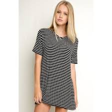Brandy Melville Shirt Dress Striped Tee Shirt Dress Striped T Shirt Dress Tee Shirt Dress
