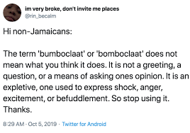 The phrase comes from a verse hiplife musician patapaa … Bomboclaat Know Your Meme