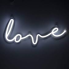 Amazon.com : 5V White Love LED Neon Sign Christmas Wedding Party Decoration  Wall Lamp USB Powered Children Bedroom Night Light (Love White) : Tools &  Home Improvement