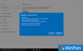 Windows 10 offers three file system options when formatting a usb drive: Tutorial Cara Reset Windows 10 Jadi Seperti Baru Winpoin