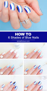 Nageldesign Galerie Fingernagel Lackieren Nageldesign In Weiss Und Blau Blaue Nagel Nagel Motive Fingernagel Lackieren