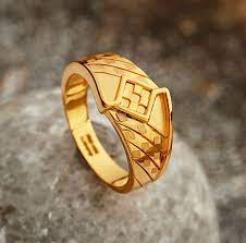 Plain Gold Ring For Man Khazana Rings For Men Gold Ring Designs Plain Gold Ring