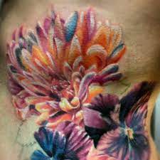 Chrysanthemum Tattoo Love That It Is Simple Beautiful And Classy Vintage Flower Tattoo 3d Flower Tattoos Chrysanthemum Tattoo