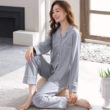Womens Cotton Pajamas In 2021 Cotton Pajamas Women Cotton Pyjamas Women