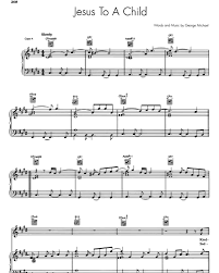 George Michael Jesus To A Child Sheet Music Nkoda