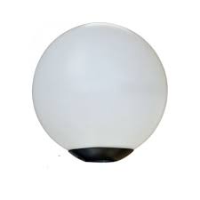 Dabmar 16w 13 Outdoor Led Globe Post Light 3000k Black Dabmar D7000 Led16 B Homelectrical Com