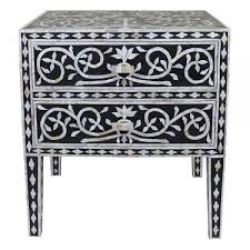 Indian Antique Handmade Mother Of Pearl Inlay Bedside Table Etsy In 2020 Bone Inlay Bedside Table Inlay Bedside Table Bone Inlay