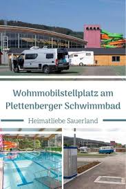 Wohnmobilstellplatz In Plettenberg Am Schwimmbad Wohnmobil Touren Wohnmobil Stellplatz