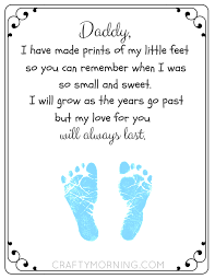 Some days are related to famous persons and some are related to culture. Free Printable Father S Day Footprint Poem Crafty Morning