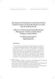 Wisma muis, blok a, tingkat 5, peti surat 11666, 88818, kota kinabalu, sabah kota kinabalu, sabah, malaysia 88818. Pdf Kecekapan Pengurusan Kewangan Dan Agihan Zakat Kajian Di Majlis Ugama Islam Sabah Muis