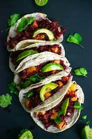 Hibiscus Tacos Tacos De Jamaica Recipe Vegan Fajitas Recipes Vegan Mexican