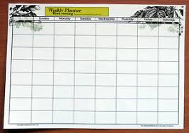 Details About A3 Full Size Laminate Weekly Planner Dry Wipe Wall Chart With 2019 2020 Calendar