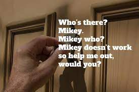 The humor is not in the knock knock joke, but his refusal to participate in her games. 100 Of The Best Knock Knock Jokes Some Of Which Are Actually Funny