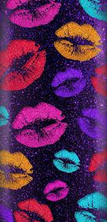 The best selection of royalty free pink kisses wallpaper vector art, graphics and stock illustrations. Rainbow Kisses Girly Glitter Lips Pink Pretty Purple Sparkle Hd Mobile Wallpaper Peakpx