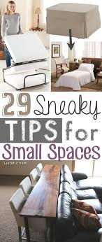 29 Sneaky Diy Small Space Storage And Organization Ideas On A Budget In 2020 Decorating Small Spaces Living Room On A Budget Small Space Living
