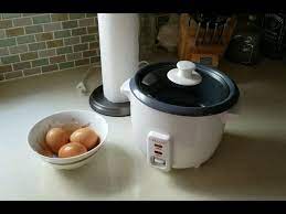Don't let your pan boil dry while the eggs are steaming. Rice Cooker Hard Boiled Eggs Youtube