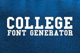 You can download the images. College Font Generator Fonts Pool