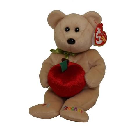 #1 Teacher — Ty Beanie Baby bear