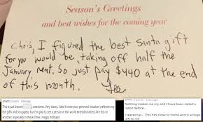 Maybe you would like to learn more about one of these? People Moved To Tears After Landlord Slashes Cost Of Rent For Tenant Over The Festive Period Daily Mail Online