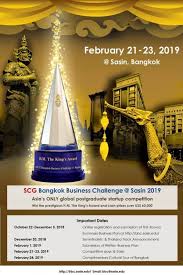 The imported definitions may be significantly out of date. The Scg Bangkok Business Challenge Sasin 2019 Efmd Global Blog