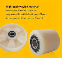Heavy duty wheels, 2× Pallet Truck Rollers Forklift wheels 80×60mm Heavy  duty 800kg Double bearing Double Nylon wheels For industrial transport  Pallet ...
