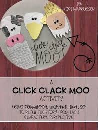 A Quick Craftivity That Practices Retelling The Story Click Clack Moo By Using Click Clack Moo Craft Click Clack Moo Activities Kindergarten Books Activities