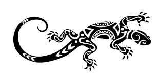 Black And White Lizard In South Carolina Tattooblr Maori Lizard Tattoo Lizard Tattoo Marquesan Tattoos Tribal Tattoos