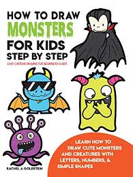 Use as a template, easy way to cheat when you draw a picture. How To Draw Monsters For Kids Step By Step Easy Cartoon Drawing For Beginners Kids