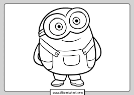 In the third film entitled 'minions', the prequel of the two previous films, tells the beginning of the presence of the minions on earth. Minion Coloring Pages Simple Bmo Show
