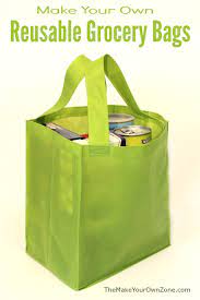 Plastic bags are widely used at most grocery stores but can contribute a significant amount of waste in landfills. How To Make A Reusable Grocery Bag The Make Your Own Zone