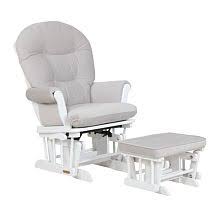 Lennox Valencia Multiposition Lock Glider Chair And Ottoman Combo White Grey Chair And Ottoman Glider Rocker Glider Chair